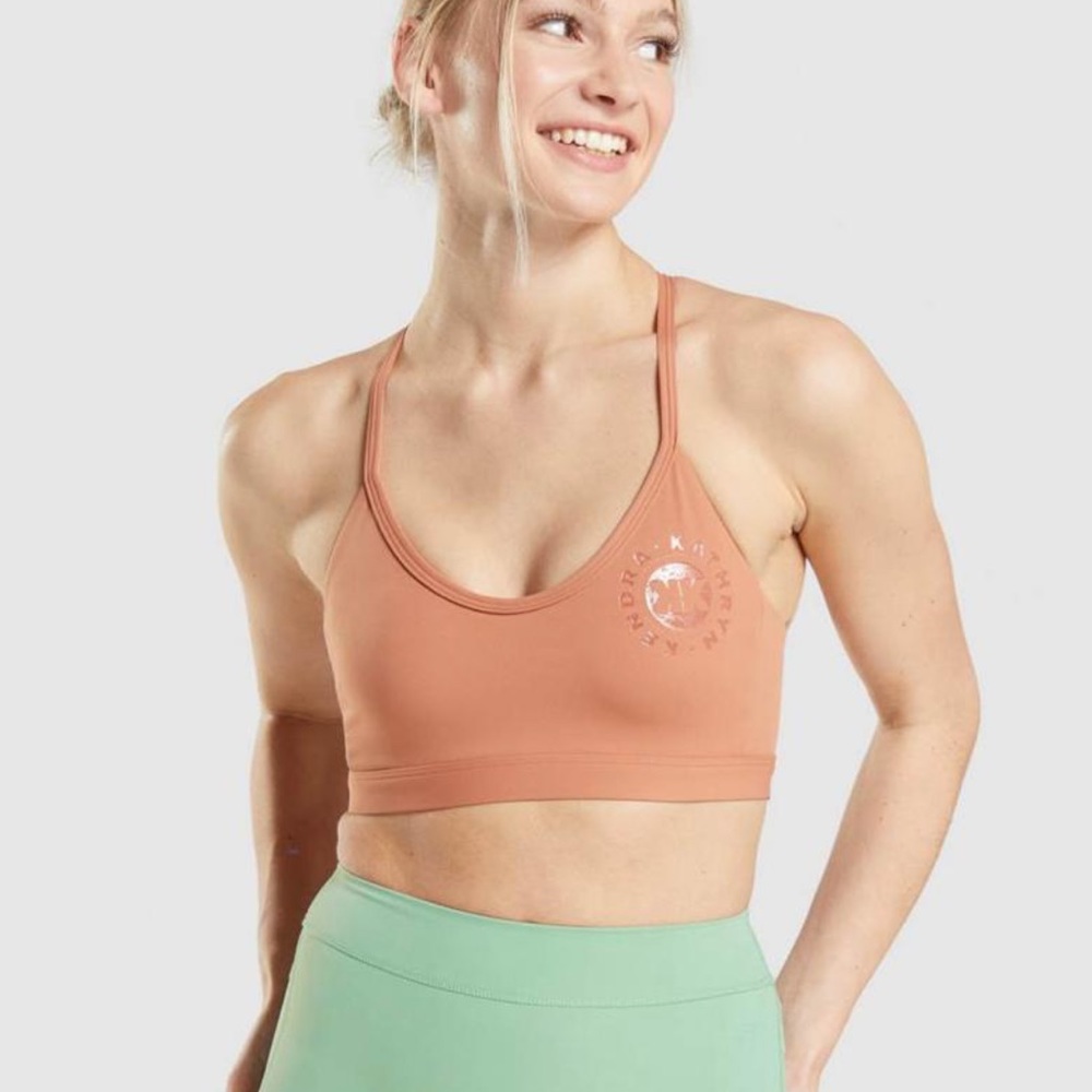 Gymshark x KK fit limited edition orange sports bra